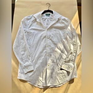 Ralph Lauren White Casual Button Down Shirt